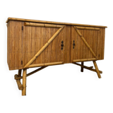 Rattan sideboard 1960