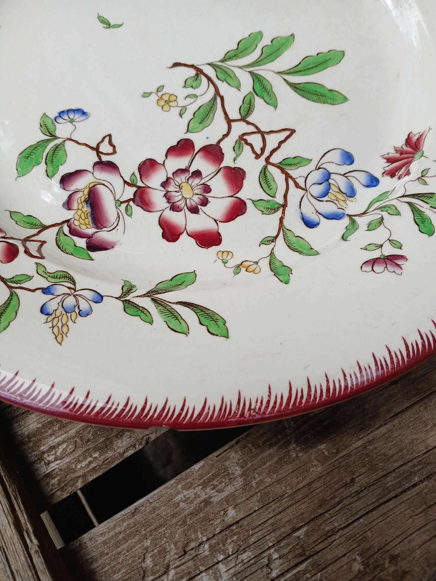 Old plate U&C Sarreguemines