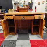 Old vintage school desk from the 50s