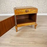 Early 20th Century Nightstands Veneered with Karelian Birch, 1950s, Set of 2