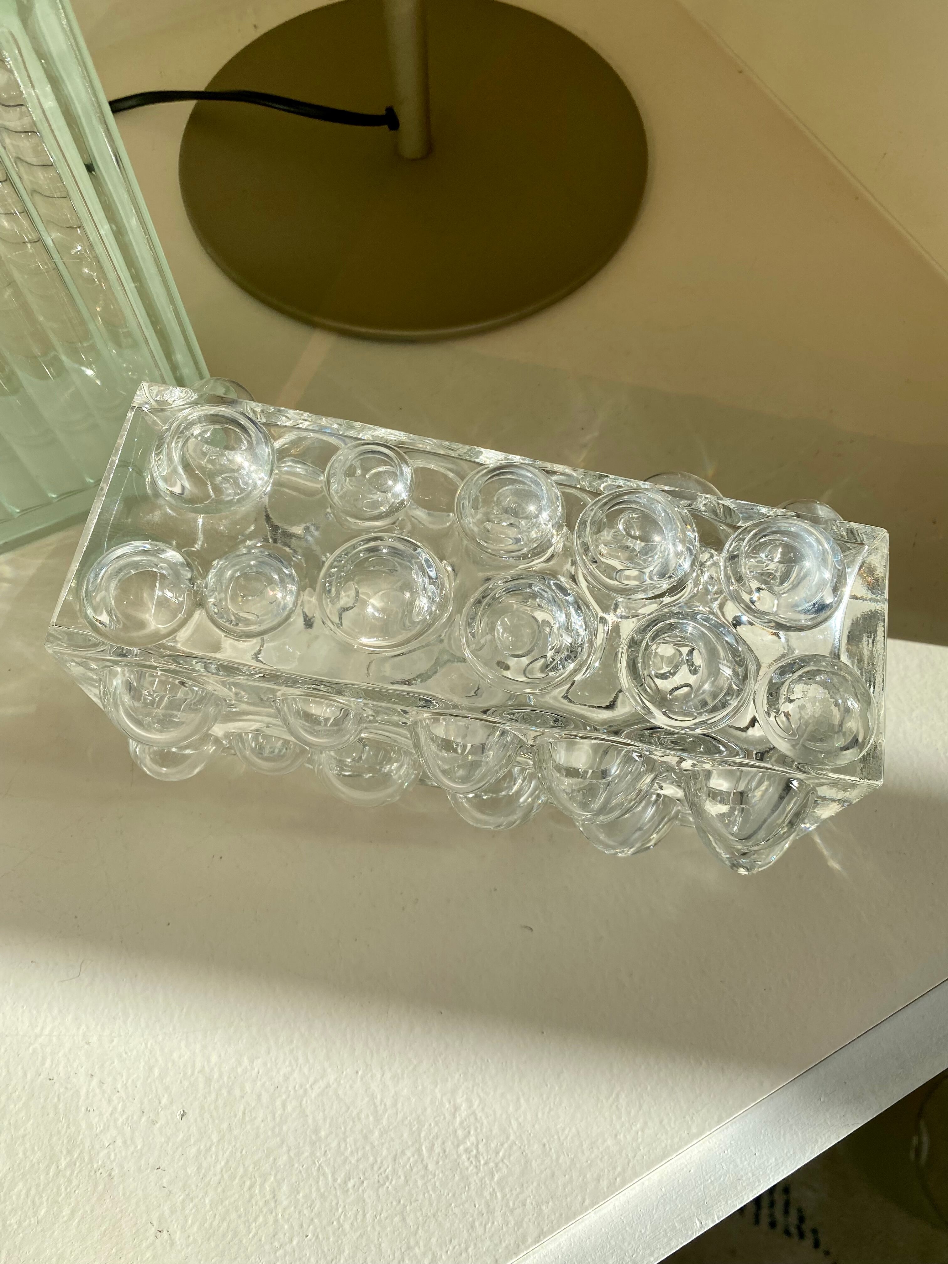Vase bulles bubble Wilhelm Braun Feldweg pour Hirschberg vintage années 60