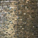 Stacked glass pyramid lamp 1970