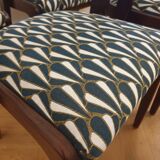 Table & 6 Baumann chairs model "gondole"