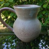 Vintage ceramic water decanter stamped Vallauris