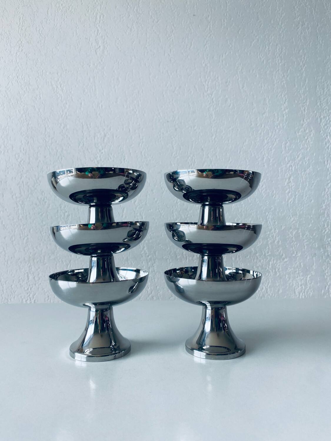 Stainless steel ice cream cups