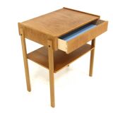 Scandinavian oak bedside table, Sweden, 1960s