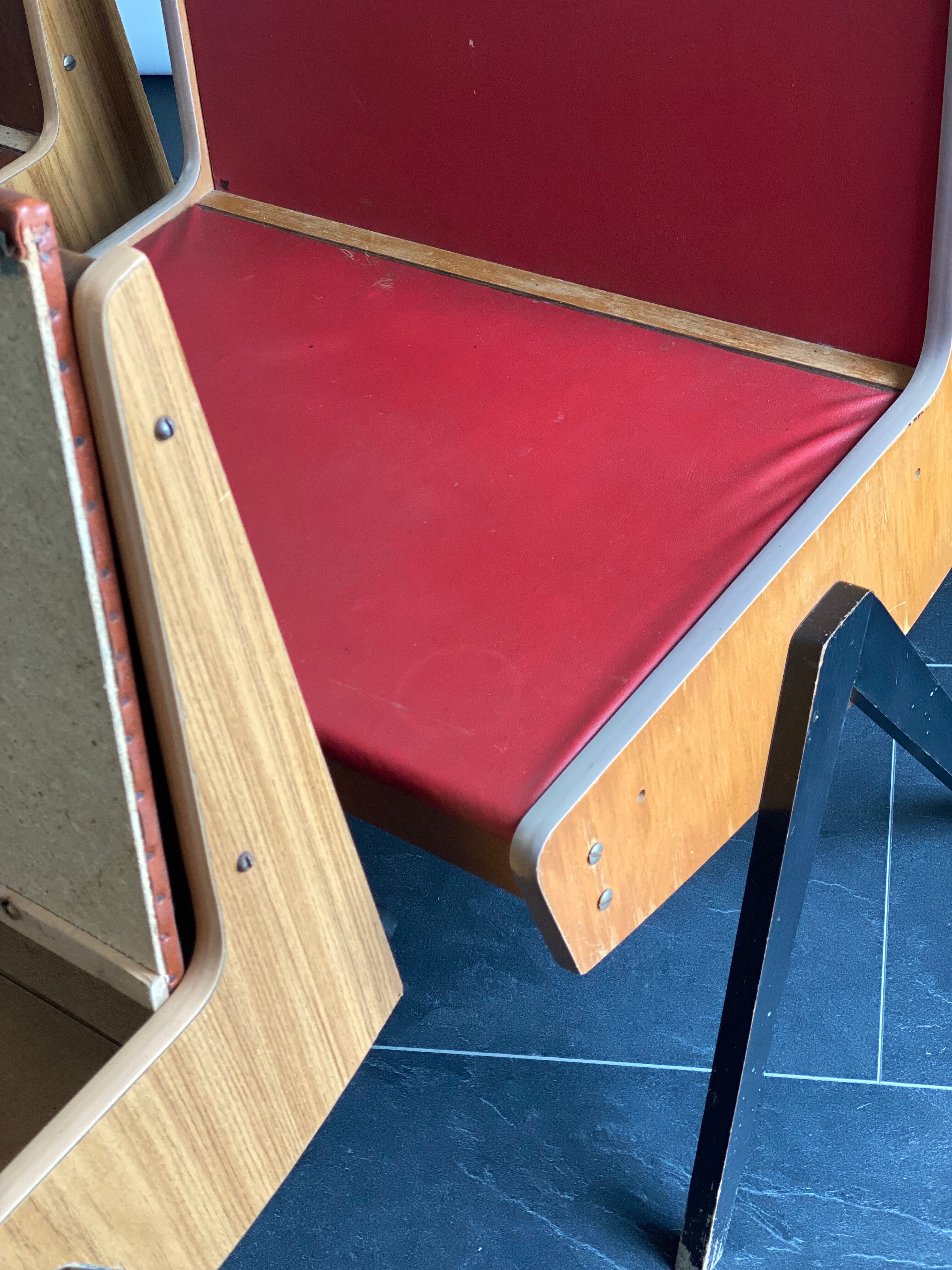 Trio of vintage EKA Wohnmobel benches