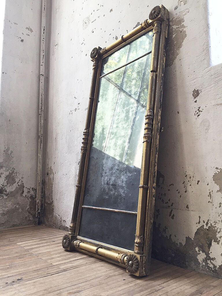 18th century mercury mirror 119x56cm