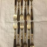 Golden vintage forks