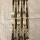 Golden vintage forks