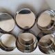 Set of 3 round vintage stainless steel boxes