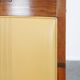 Art Deco armchair in yellow leather with high back