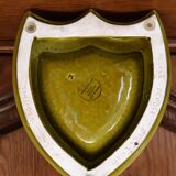 Ashtray coat of arms moet and chandon in ceramic, proceram aubagne france, signed