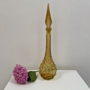Set of 3 large Empoli decanters from the 60s
