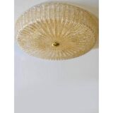 Venetian Gold "Graniglia" Murano Glass Flush Mount
