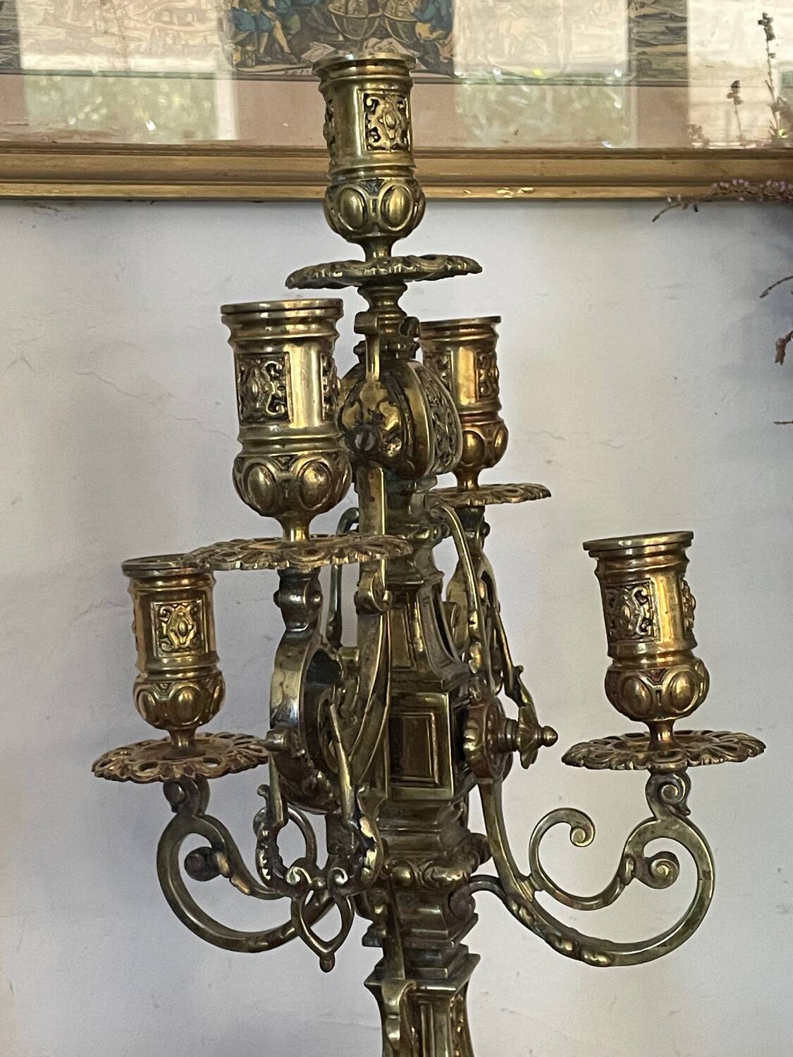 19th century gilded bronze candlestick
