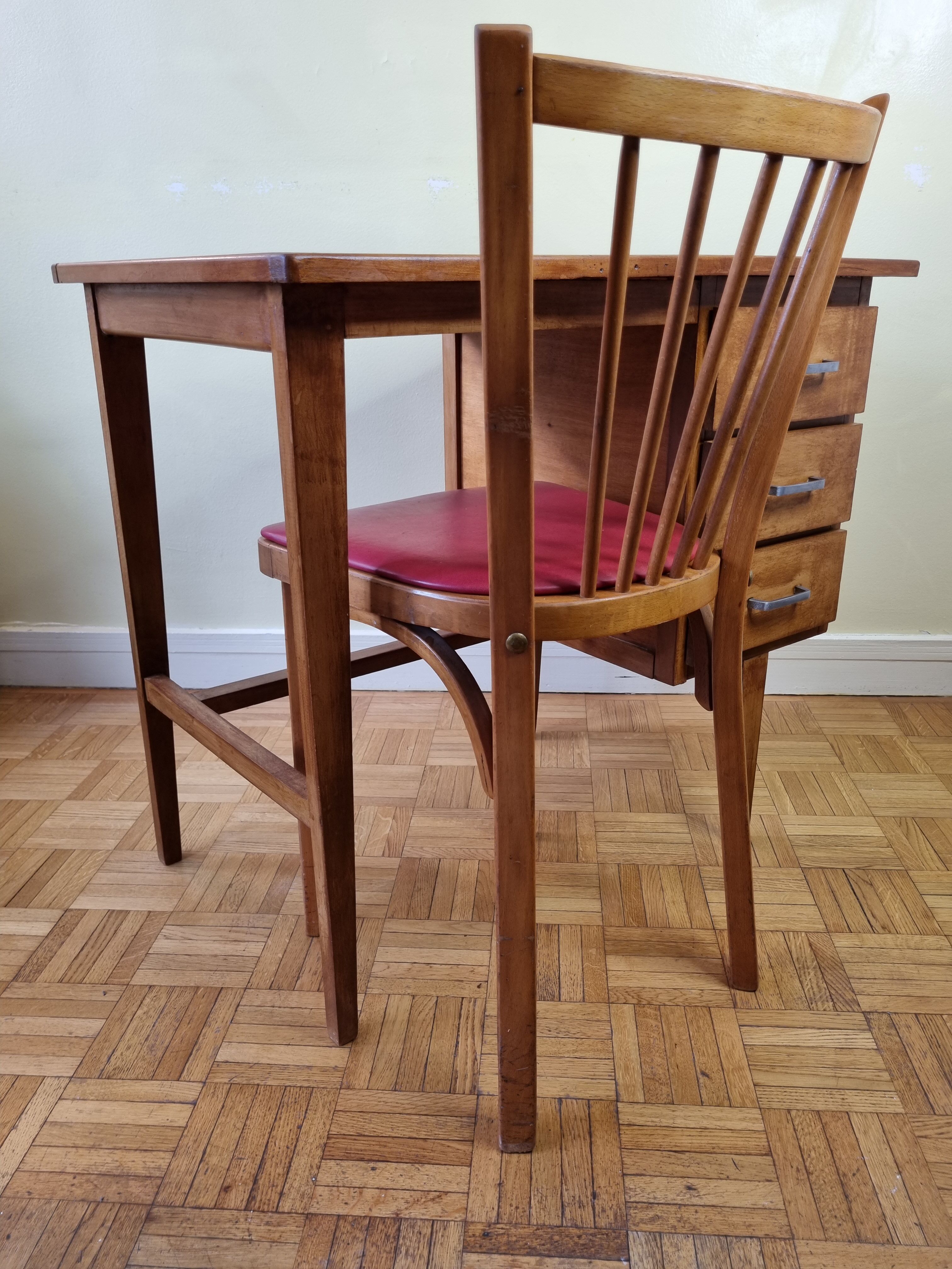 Baumann chair set and desk 50s-60s