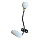 Metal and porcelain hook