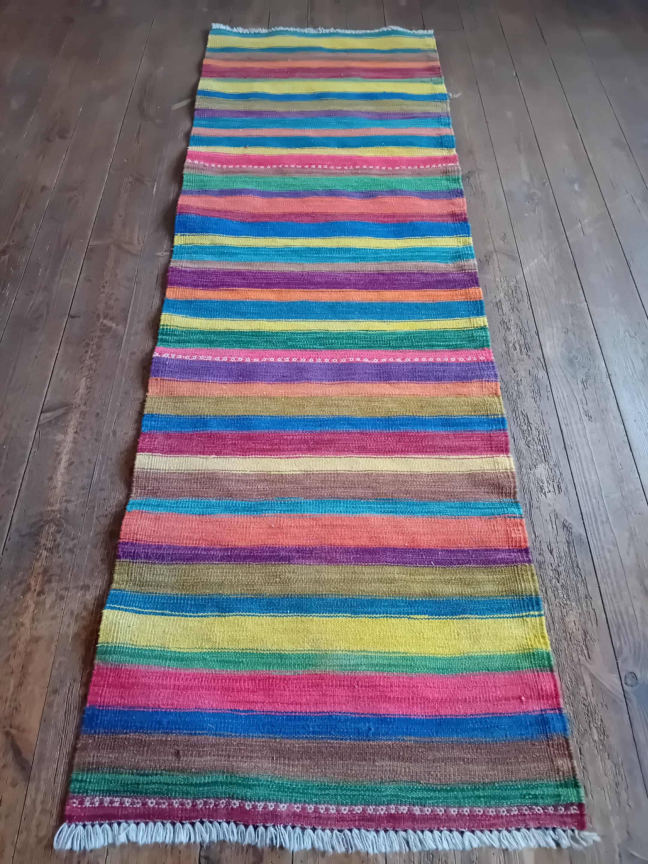Handmade Indian Kilim 200x64cm