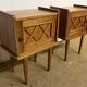 Pair of Vintage Bedside Tables Scandinavian Style 50s Vintage