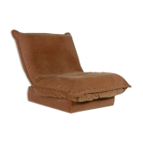 Chauffeuse velours "caramel", France, circa 1970.