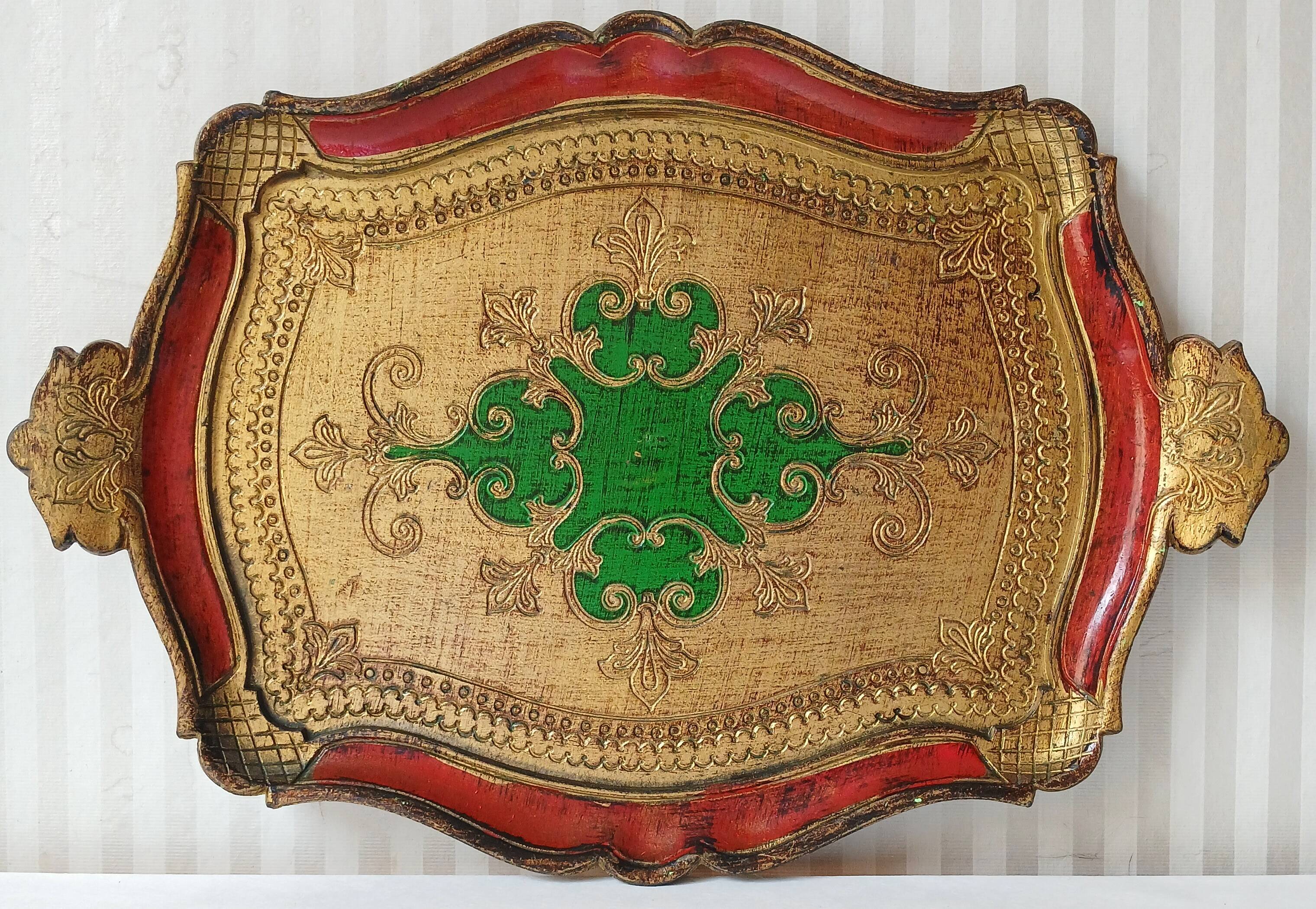 Florentine tray, made in Italy
