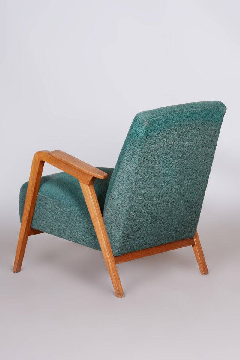 Art Deco Armchair in Beech, 1940s