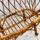 Bamboo cradle for doll