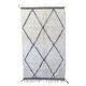 Tapis Marocain Beni Ourain blanc - 347 x 202 cm