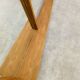 Scandinavian mirror with asymmetrical shelf in wood, 1960s