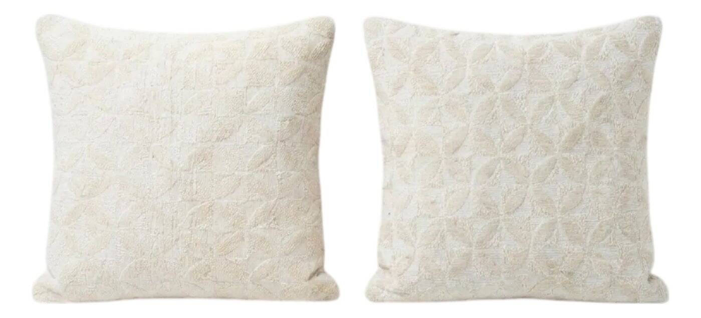Set of 2 vintage kilim cushion covers 51x51 cm