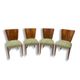 Art Deco dining chairs H-214 by Jindrich Halabala for ÚP Závody, 1950´s