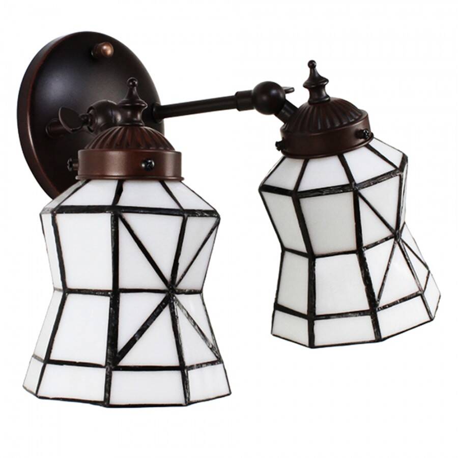 Double Tiffany wall lamp