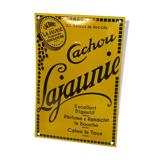 Enamelled plate Cachou lajaunie