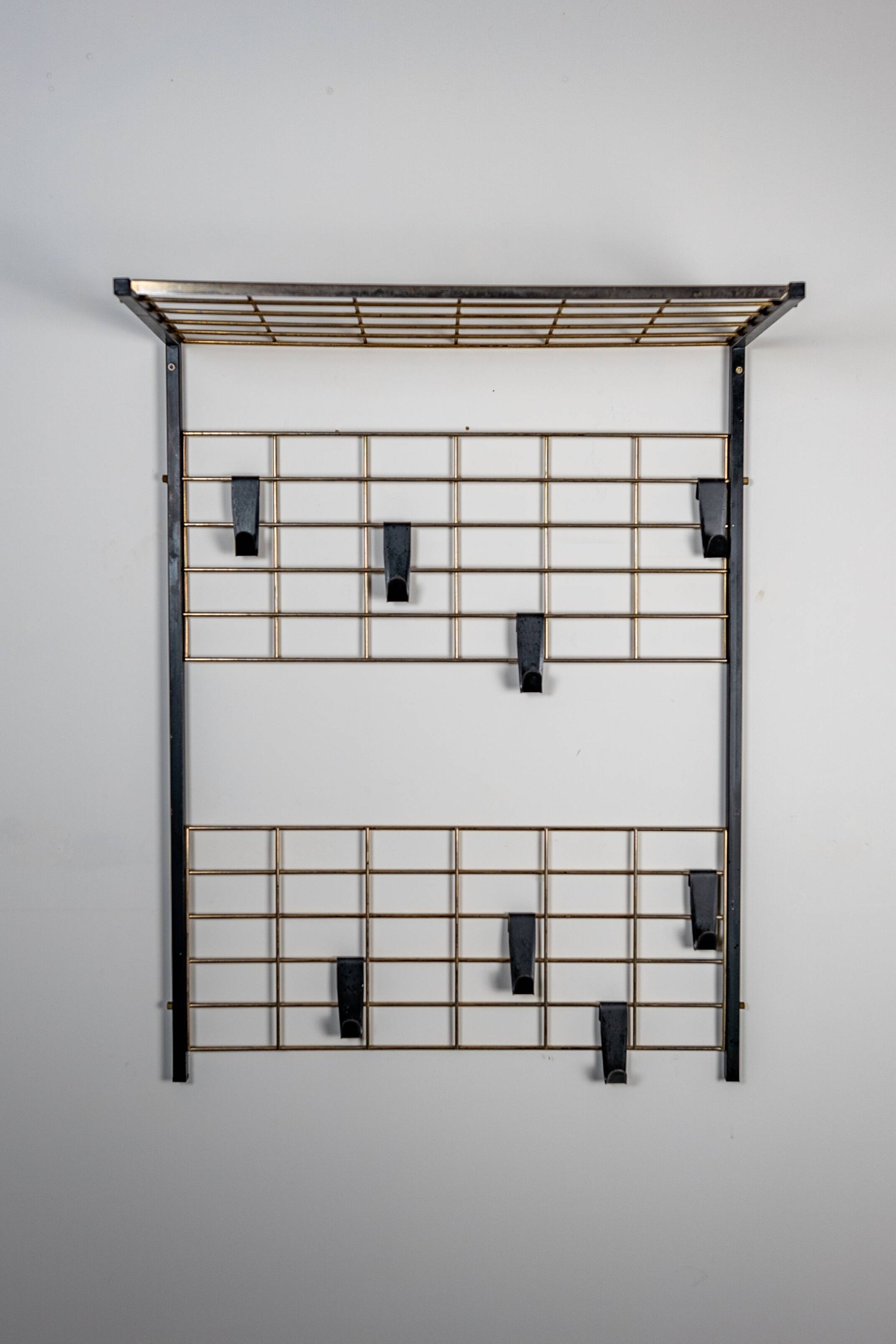 Vintage wall coat rack