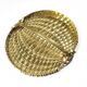 Hollywood regency monumental braided brass tray / centerpiece, Italy  1970