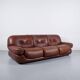 Sapporo leather sofa 1970s by Mobil Girgi publisher