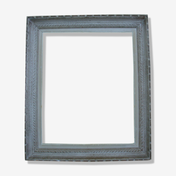 Montparnasse frame in 12F style patinated carved wood