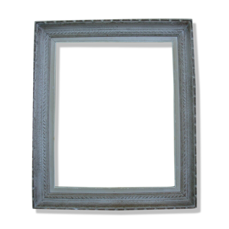 Montparnasse frame in 12F style patinated carved wood