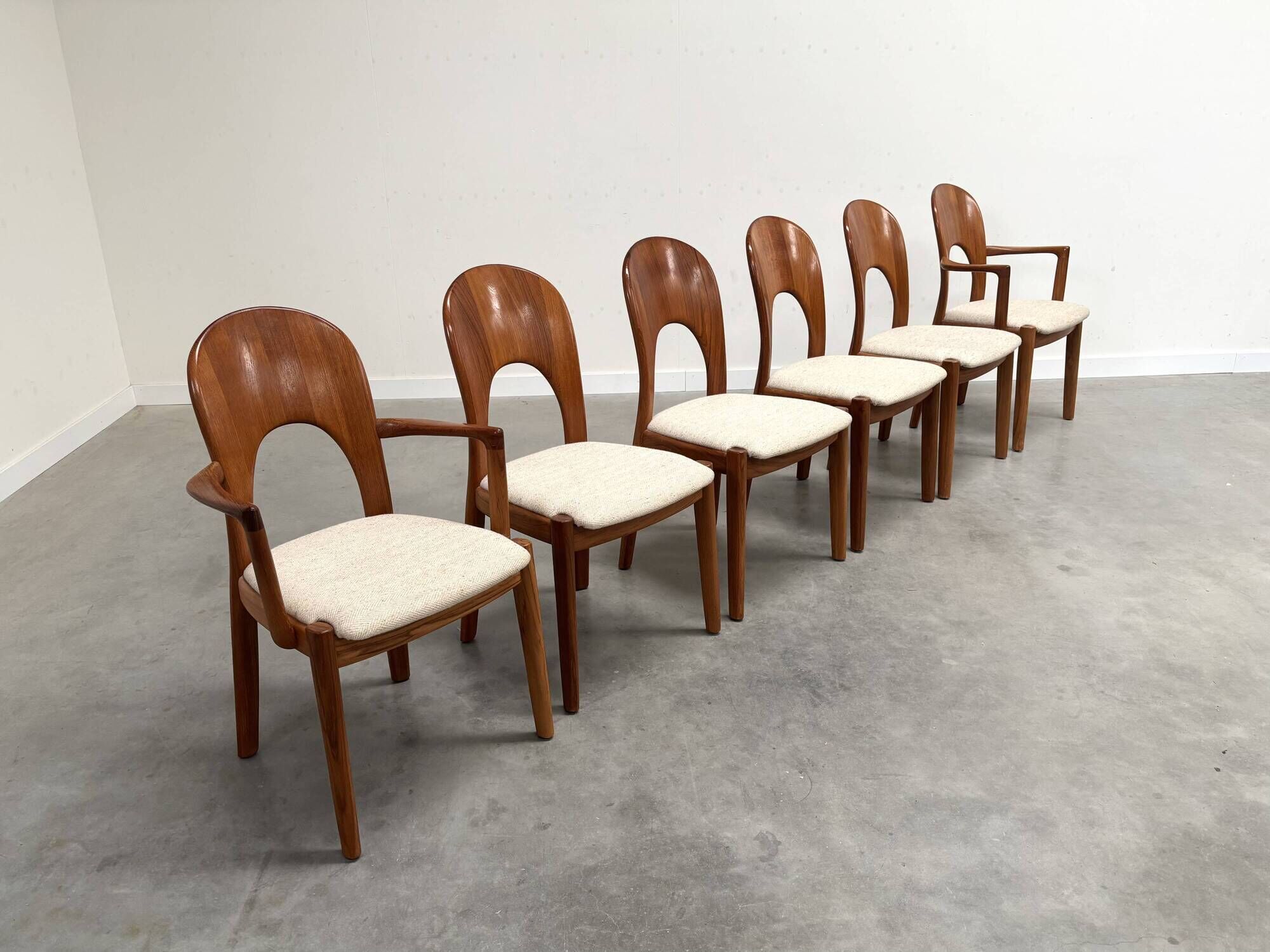6x Dining chairs by Koefoeds Hornslet, 1970s