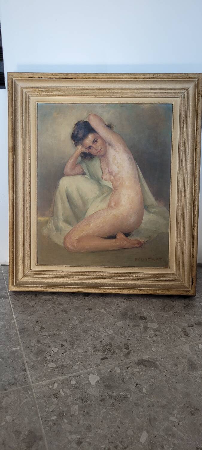 Tableau "Nu féminin" signé Fougerat
