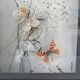 Three wooden frames with naturalized butterflies vintage 60s