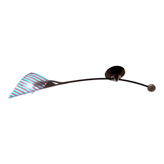 Murano glass and metal ceiling lamp, 1980s