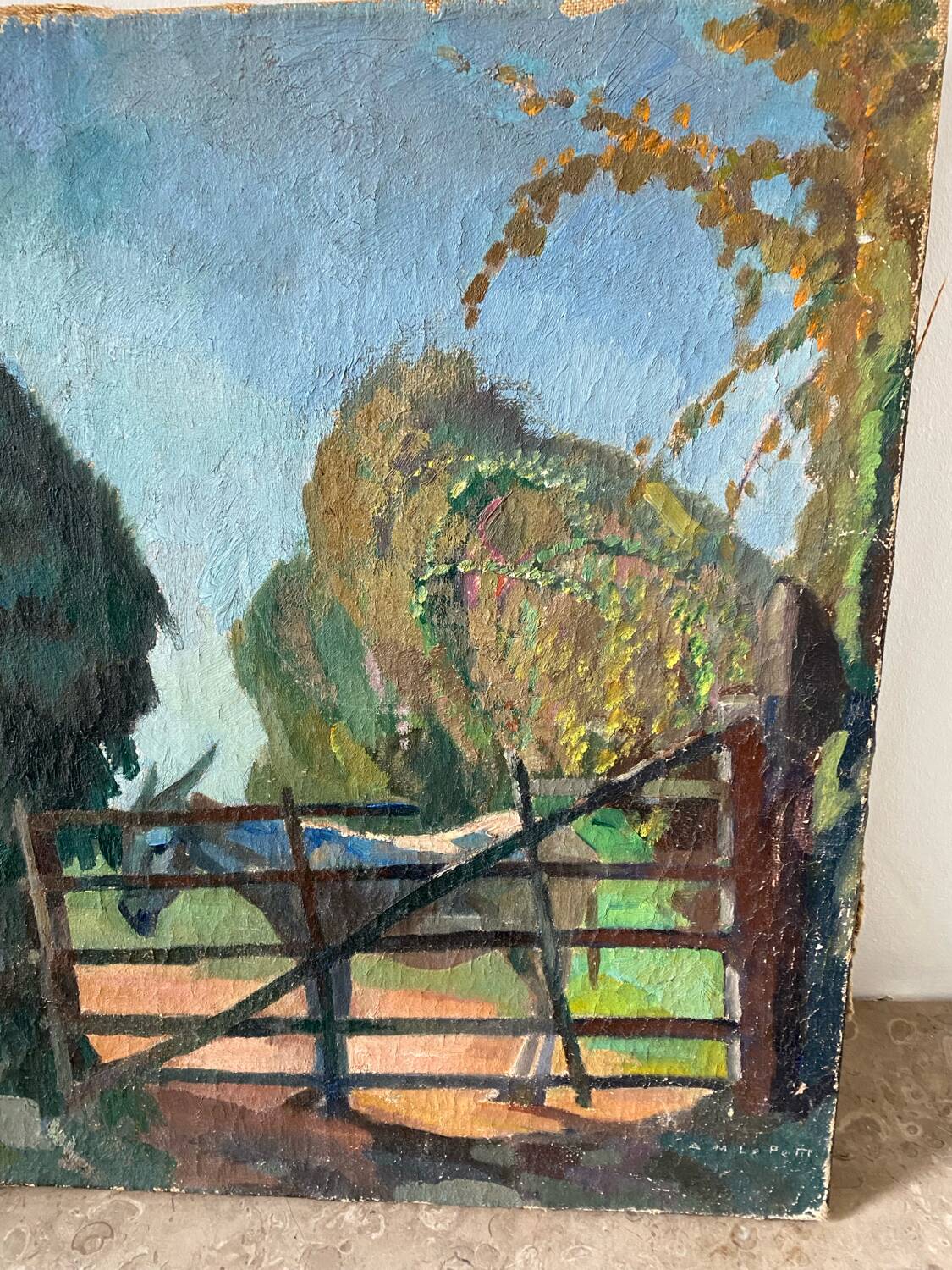 Landscape signed 20th century school