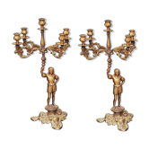 Pair of old candlesticks