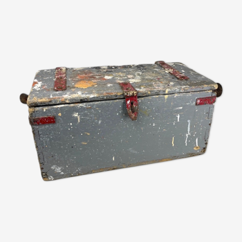 Old wooden painter's box