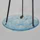 Antique DEGUE chandelier, Art Deco pendant bowl 1 light, in glass paste.