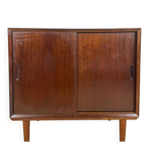 Buffet en acajou avec portes coulissantes – Style Mid-Century Modern