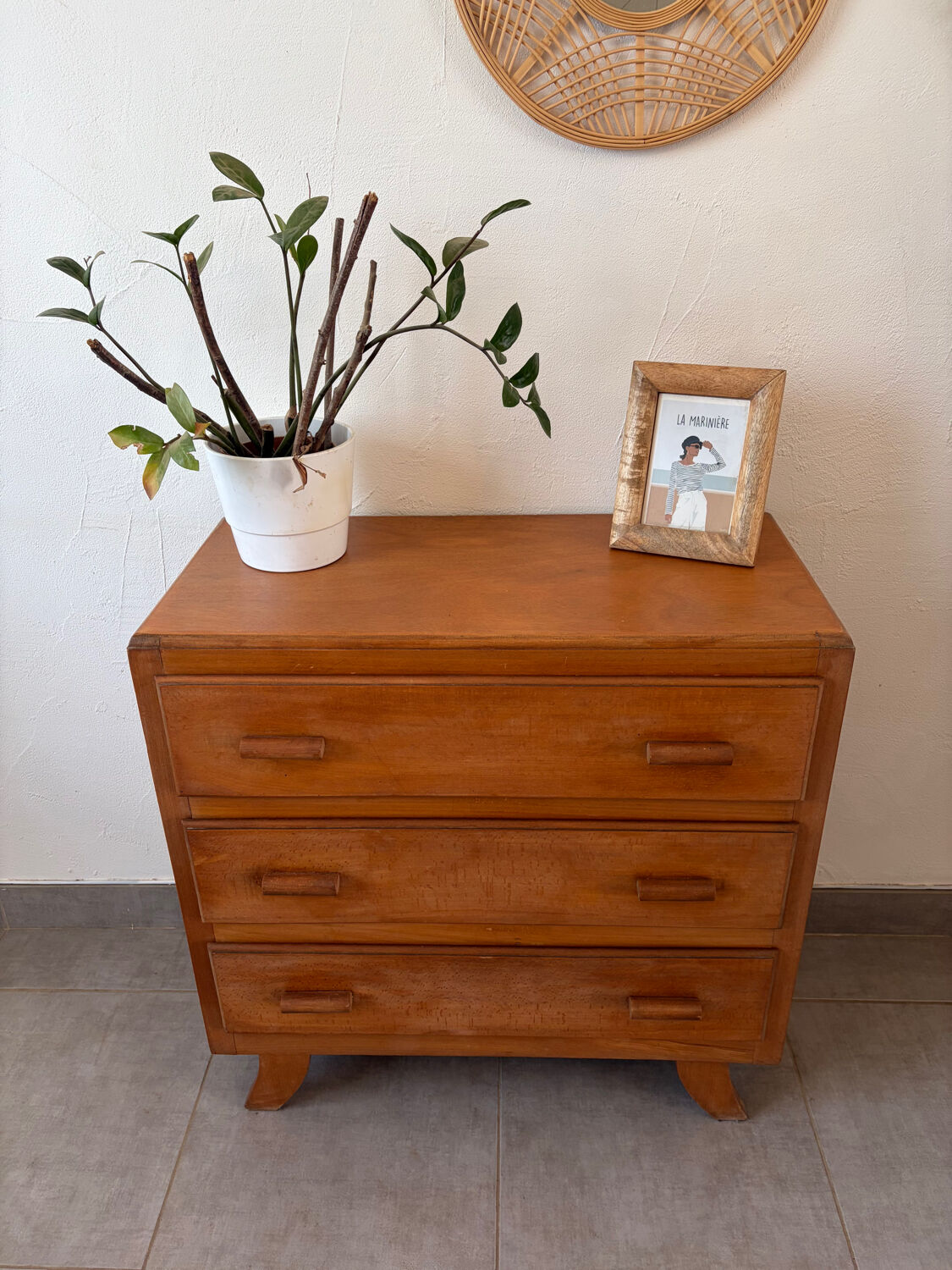 Vintage oak chest of drawers