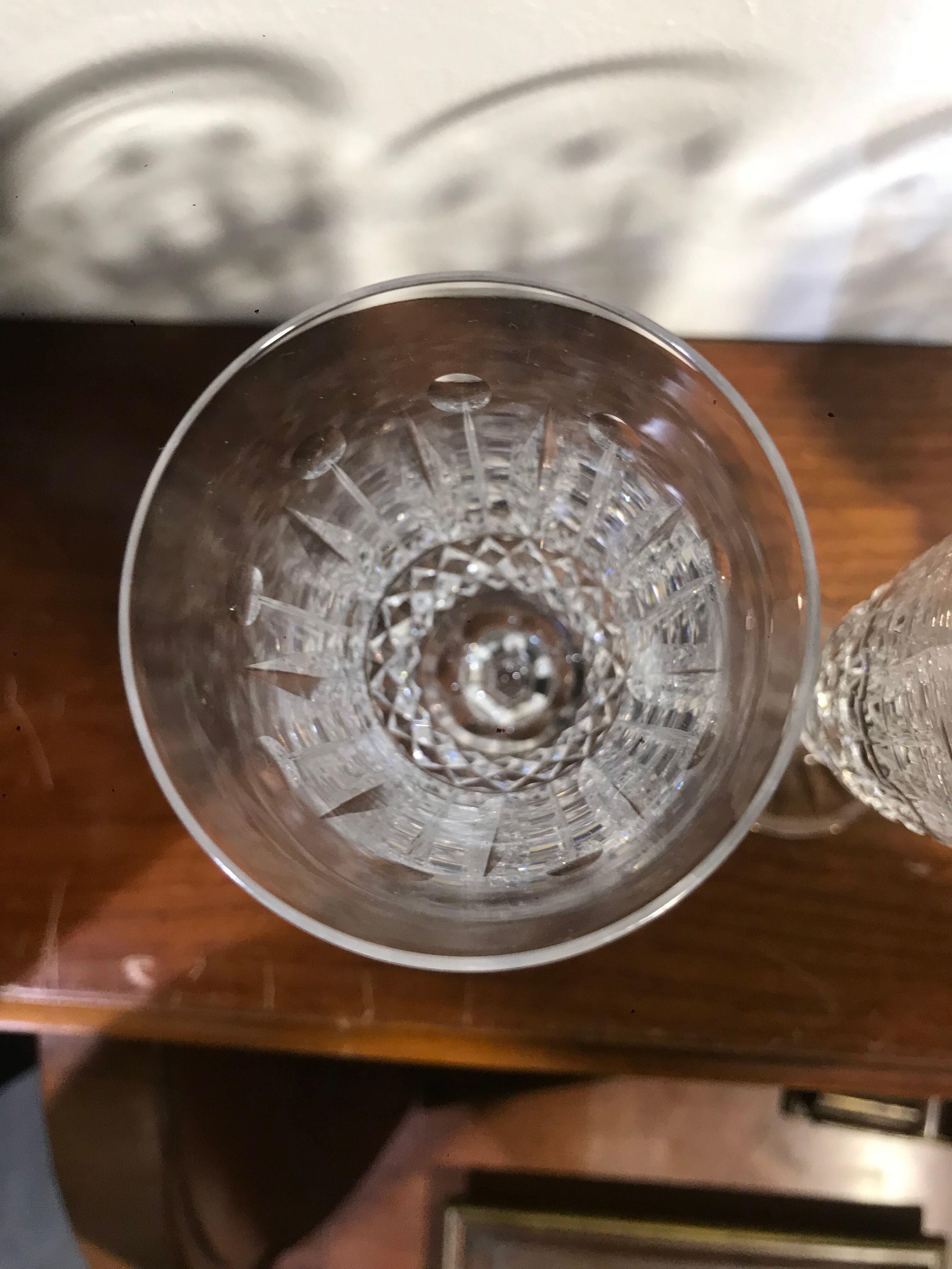 Set de 4 flûtes à champagne cristal de Lorraine style Saint Louis